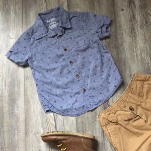Okie Dokie blue 2T boys dress button down shirt.